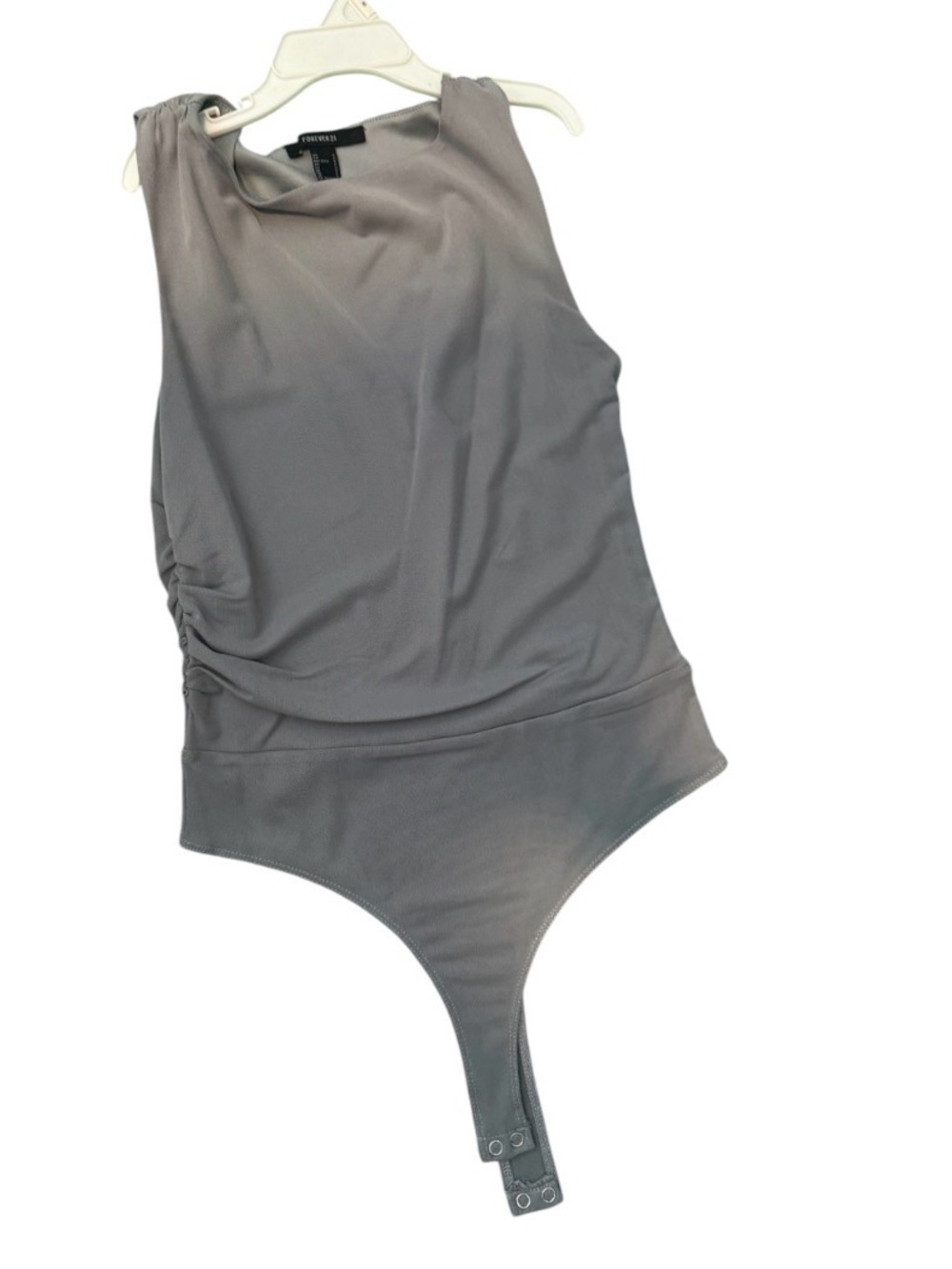 Forever 21 Light Gray Sleeveless Bodysuit